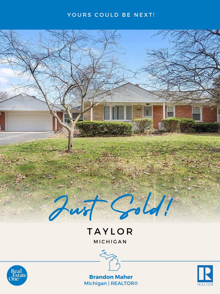 BrandonMRealtor's tweet photo. Just Sold | Taylor, MI😊

Ranch | 1959 | 1,370 sq ft. | 3 bed | 1 bath | 4.93 acres |
2 car garage

Sold on June 10th, 2025.

🌐https://t.co/8HNk93lgor https://t.co/34QxS1vBBc