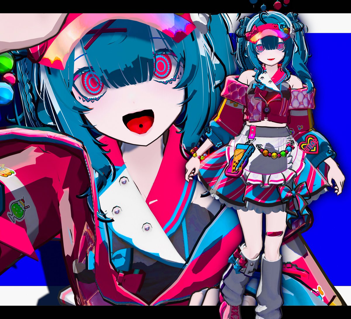 namawasabi_VRC's tweet photo. #VRchat #Ribera3D #BITLOP3D
手直ししたもの https://t.co/KR1jbljO6C