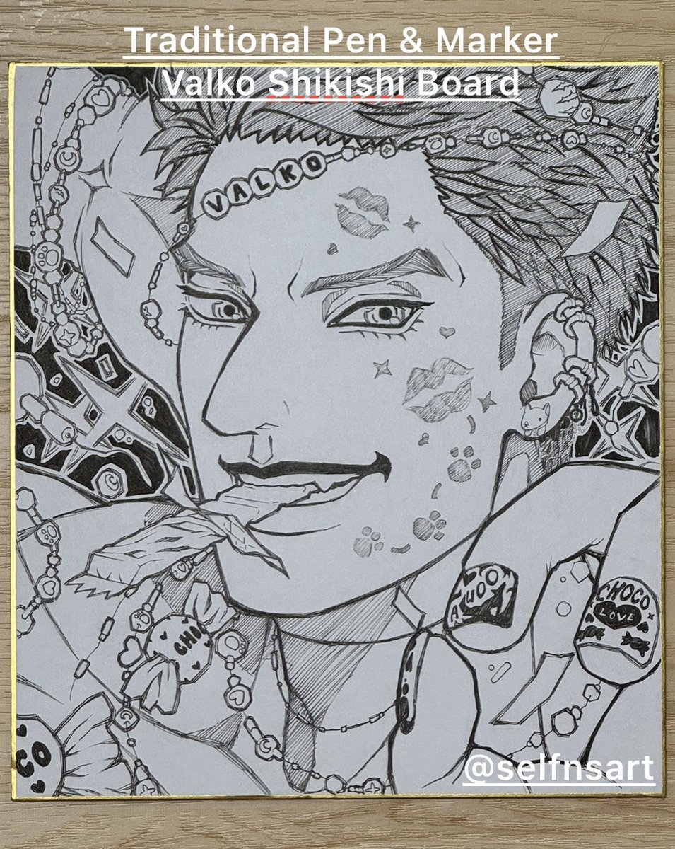 selfnsart's tweet photo. Submitted to the Qixi Fan Art Relay Event~. 😉✨

Please, let Valko come home!!! 😭🙏💕 I've loved him since his teaser!!! 🫠💖

If anyone wants to see my struggle log on this piece, lemme know below~.  😂💦

Next up @JamtheMan_20

#ValkoWorldwide #ValkosPawPrints #BringValkoBack https://t.co/2XYcsCnnr8
