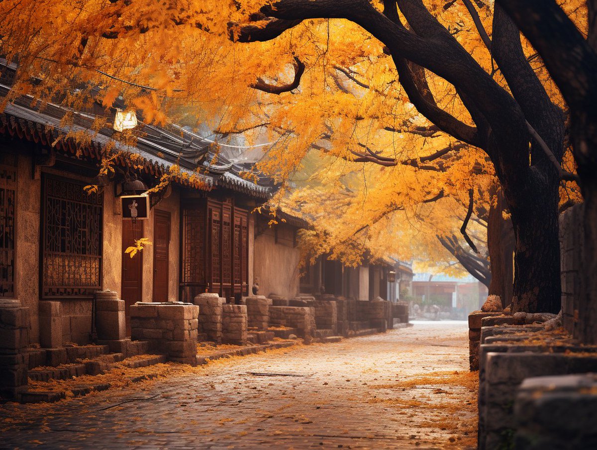 ElianLehne97142's tweet photo. [Cool breeze and golden maple leaves  Perfect autumn afternoon for a walk!]， https://t.co/uldwxdT2Fh