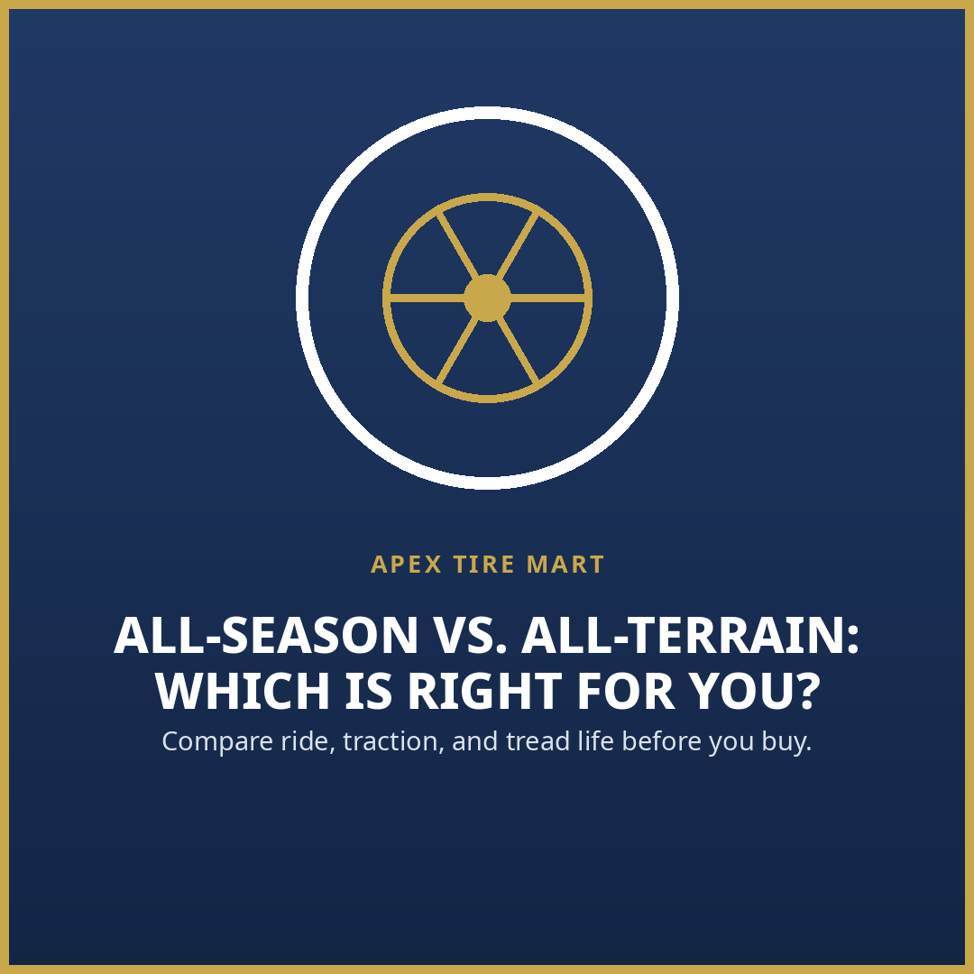 apextiremart's tweet photo. Weekend trail runs, gravel roads, or job-site driving? That's exactly what all-terrain tires are built for.

See how they stack up against all-season tires 👇 https://t.co/Ofza7KLpw5

#AllTerrainTires #TireTalk https://t.co/jJXjvSf5pJ