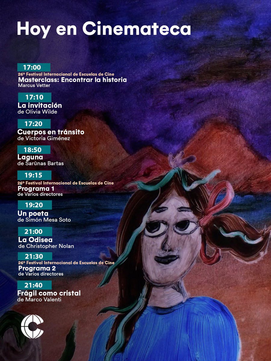 CinematecaURU's tweet photo. 📽️ Programación de hoy martes 18 de agosto.    

🎟️ https://t.co/MOSSUf3tif https://t.co/kDf4bz4Uca