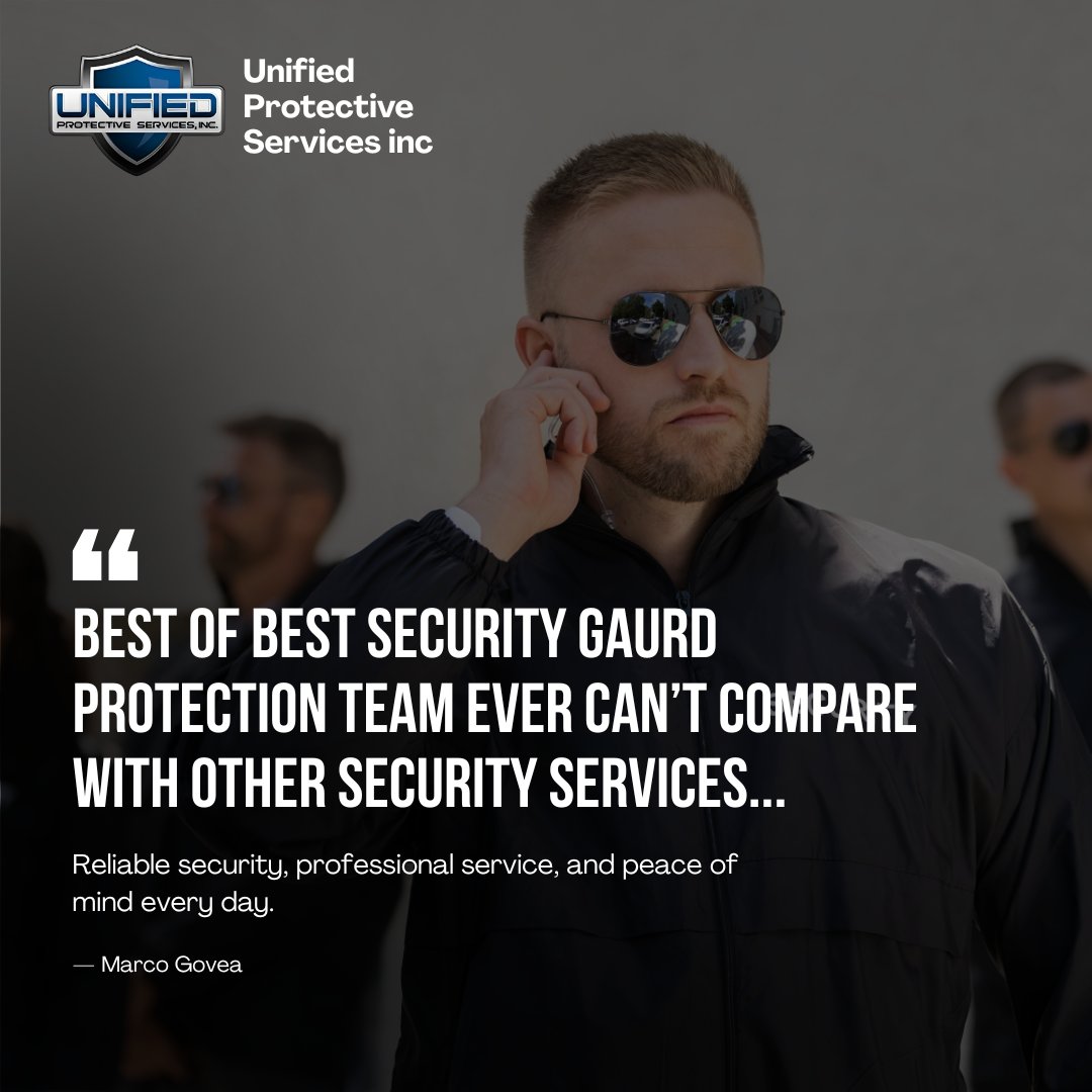 Iguardproser's tweet photo. 🛡️ Nothing speaks louder than our clients' confidence. Thank you for trusting Unified Protective Services to protect what matters most. Your safety is our priority, and we're proud to deliver reliable security every day. 

#UnifiedProtectiveServices #SecurityProfessionals https://t.co/Ta6uh1IwyH