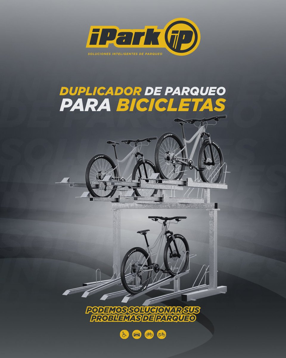 iParkColombia's tweet photo. ¡Duplica la capacidad de parqueo de bicicletas sin obras costosas! 
Optimizamos el espacio vertical con soluciones inteligentes, cómodas y seguras para empresas, universidades y edificios.
📩 Cotiza tu proyecto: info@i-park.com.co | +57 311 723 11 17
🌐 https://t.co/3XMAGJFwqP https://t.co/cRthXeaklJ