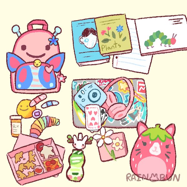 allgrayedout's tweet photo. whats in my bag! this was so cute &amp; fun https://t.co/jM82Srk3ER