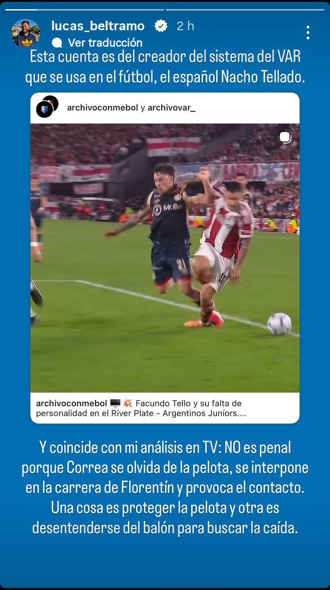 MatiiLezcano10's tweet photo. Nunca jugaron al fútbol . Muchos de acá repiten. 
Correa no se olvida de la pelota , lo que quiere hacer es pasar el pie izquierdo por arriba para después engancharla con la derecha y volver para atrás , enganche clasico del fútbol , pero claro , hay que haber jugado o entender . https://t.co/HCI4G2Chsu