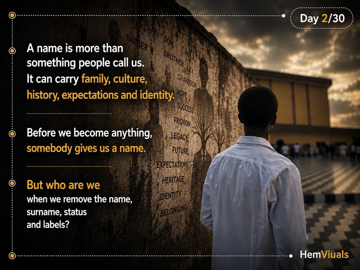 hemxzy's tweet photo. A name is more than something people call us. It can carry family, culture, history, expectations and identity. Before we become anything, somebody gives us a name. But who are we when we remove the name, surname, status and labels?
CC/ @Sturston_boi https://t.co/uoFv18gPAe