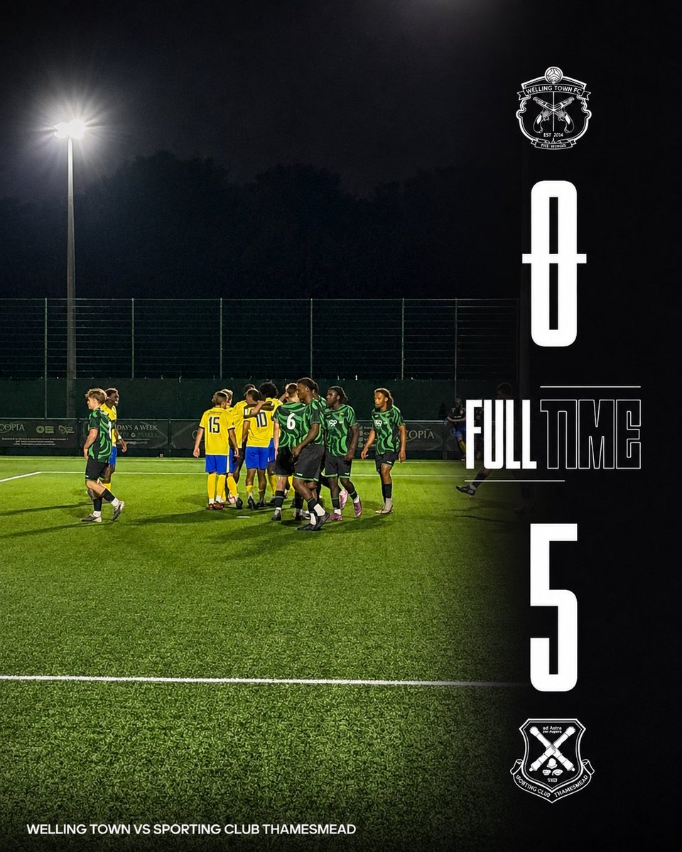 SCThamesmeadFC's tweet photo. FULL TIME | Welling Town 0-5 Sporting Club Thamesmead 🔴⚫️

A superb response from the lads tonight with a dominant, high-tempo performance from start to finish.

Five goals, a clean sheet and all three points coming back to Thamesmead. 👊

#UpTheAcre 🔴⚫️ https://t.co/dnSTHxvD2B