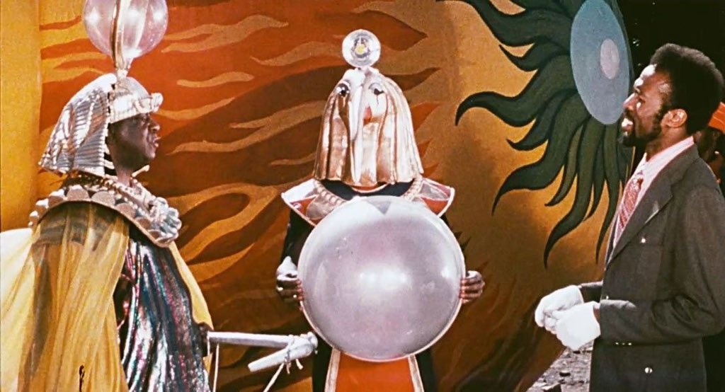 ccequioa's tweet photo. The visuals of Sun Ra Arkestra https://t.co/jc9OTGEUxQ