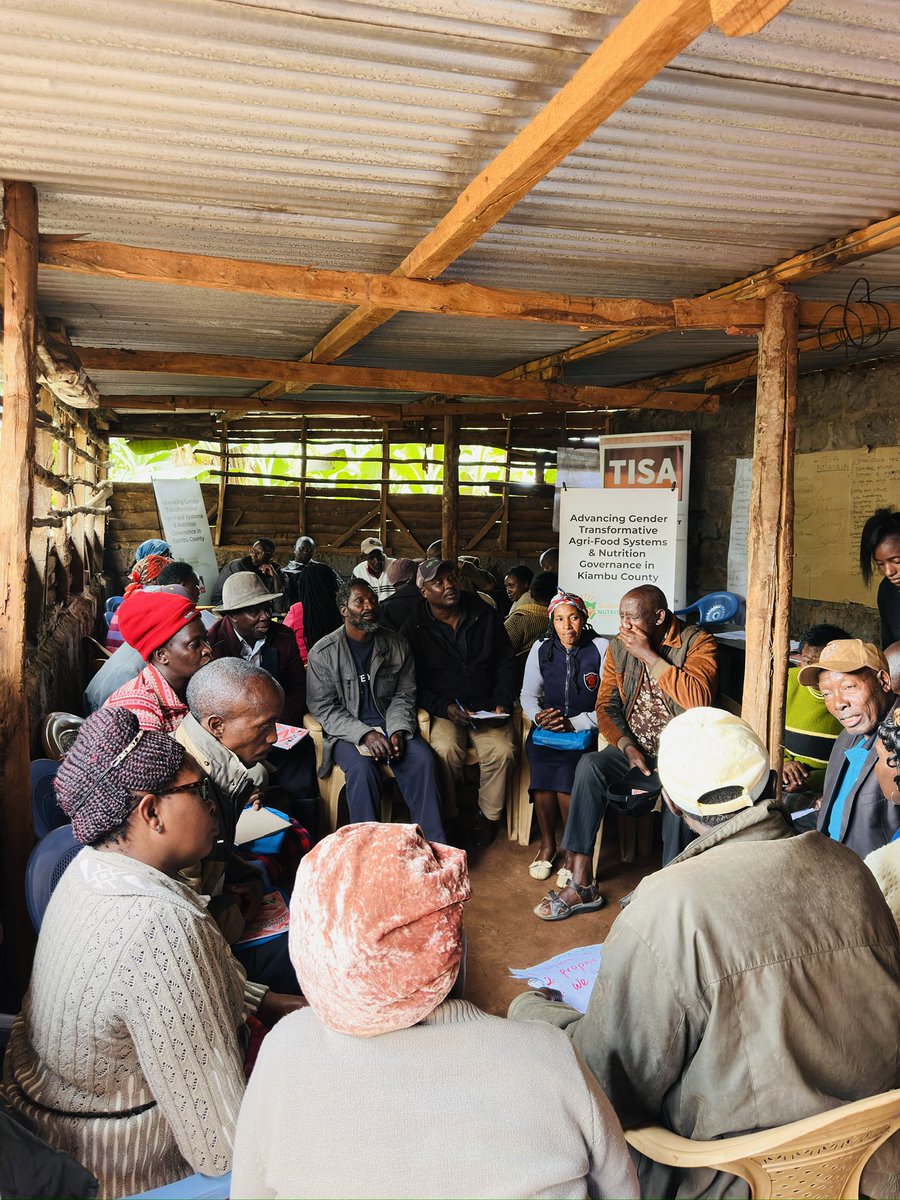 TISAKenya's tweet photo. What does a morning routine reveal about power and gender roles?

Today we are at a Community Dialogue in, Gatundu North, we asked participants to write down everything they had done since waking up which were then read aloud anonymously, and the room was asked to guess the author's sex based solely on their routine.  

When a note reading "I woke up and had breakfast" was shared, the consensus was immediate: Male.
The reason given by the room? "Hawakupika chai."

Before anyone reaches the farm or market, morning routines reveal who owns time and who carries the invisible weight of care work.Unpaid domestic labor isn't just culture. It’s an economic filter determining who enters the day rested and who enters it exhausted.

When men share the domestic load, it isn't a loss of identity, it’s an investment in family resilience. Less household burnout means higher earning power, better planning, and stronger homes.

Culture changes the moment a community sees the pattern and chooses to shift it.