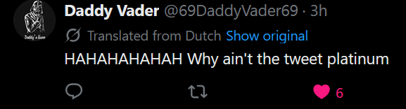 HeftigerDruck's tweet photo. @69DaddyVader69 @marvinbologna lmao https://t.co/XWMBZN1teo