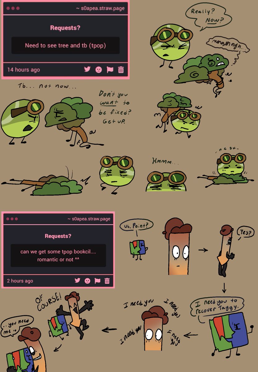S_0a_p's tweet photo. Requests for Au tennistree, matchliy, snowbasket, fancil, and booknickle 🤔 #bfdi https://t.co/4Og5eAFXKB