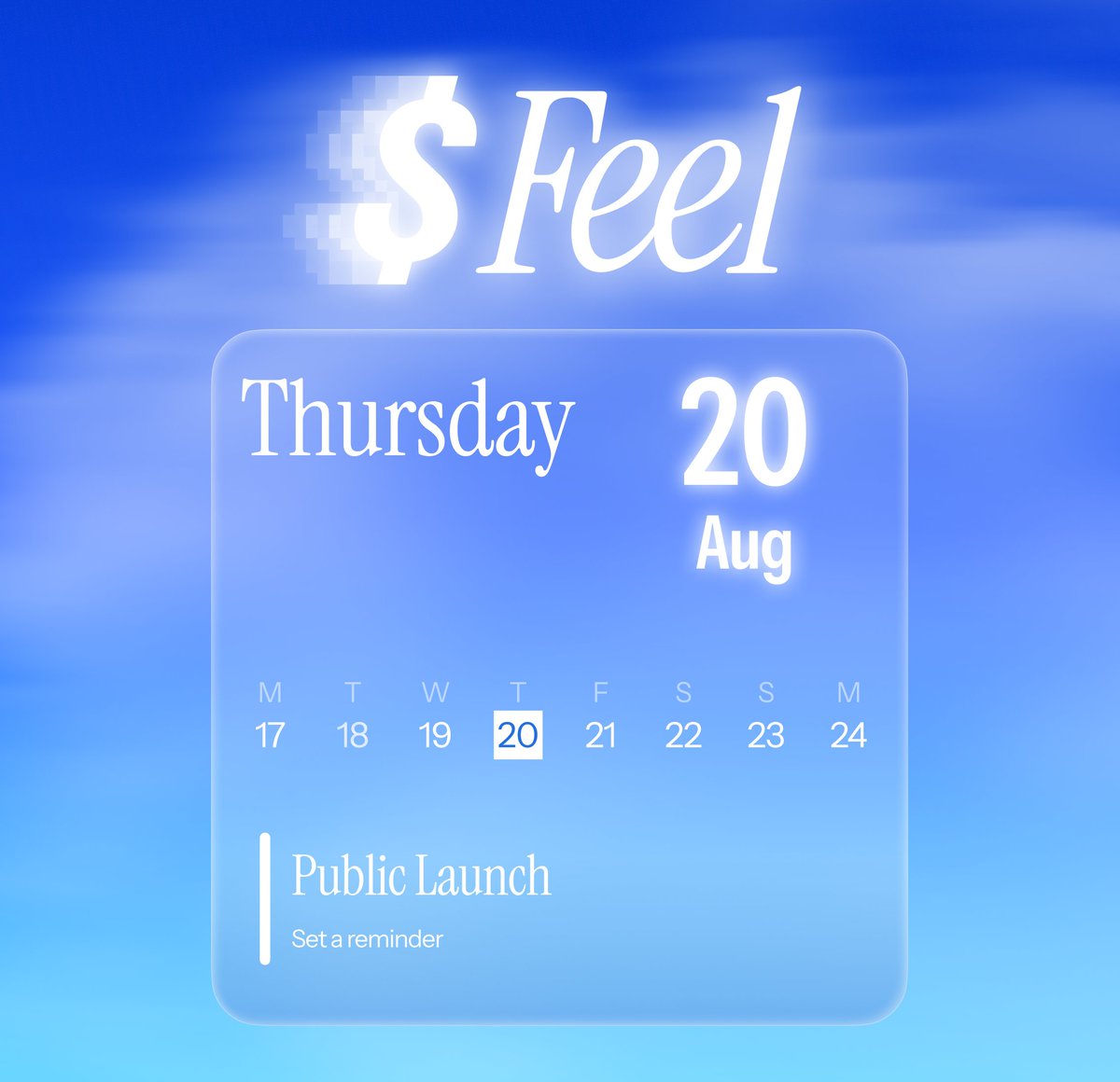 feeldotcash's tweet photo. thursday. https://t.co/4Y10cY8Ltb