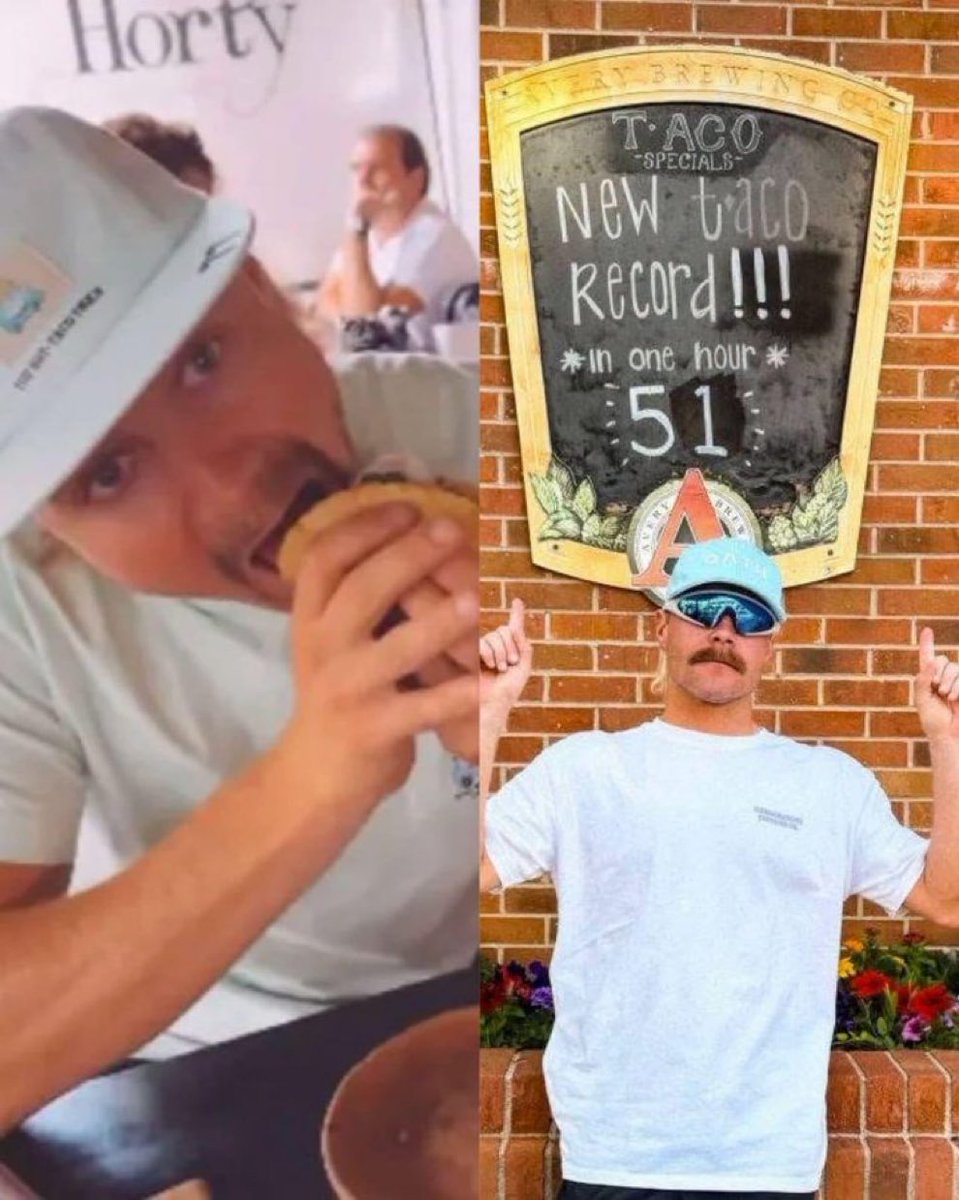 lulistone12's tweet photo. Valtteri Bottas se comió 51 tacos en UNA HORA y marcó el récord histórico del restaurante 😭🇲🇽🌮

 GENIO DE MIERDA https://t.co/ifTo1AE0ah