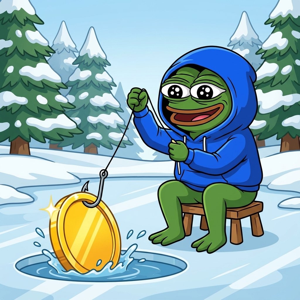 pepeinhood's tweet photo. The biggest catches don't bite instantly.

They test your patience first. 🎣🐸

While others chase the next shiny thing...

The hood is quietly reeling in something much bigger. https://t.co/5HsQ2TfCqj