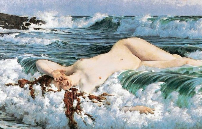 X_ArtGallery's tweet photo. Adolf Hirémy-Hirschl - The Birth of Venus https://t.co/RUMDlTeG0f