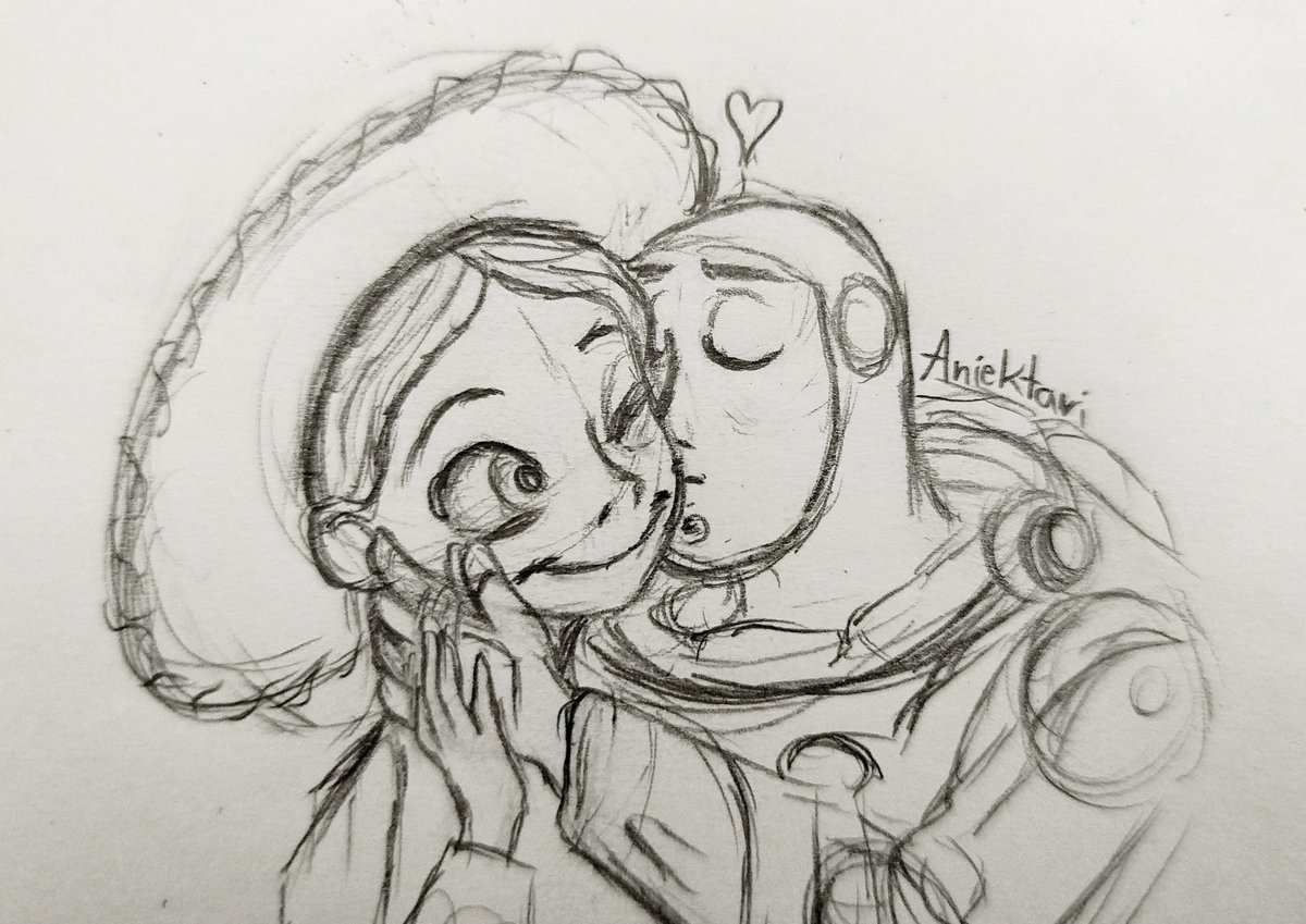 Aniektari's tweet photo. A quick bessie sketch, cuz I should be working 😝 

#toystory #jessie #buzzlightyear #sketch https://t.co/xKWvIiec4Z