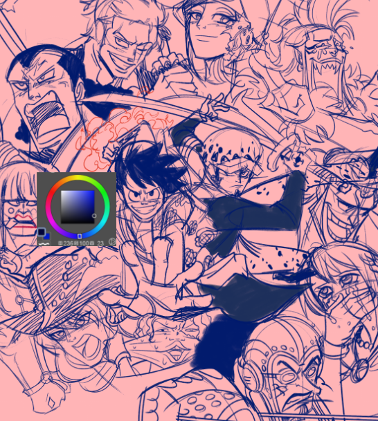 DihaDoodles's tweet photo. dressrosa wip https://t.co/s66xwXF6bx