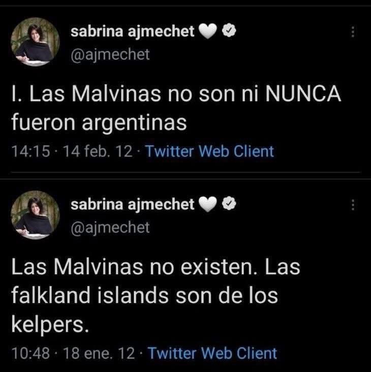 Aletheia857's tweet photo. @ajmechet Tampoco hay lugar para judíos que desprecian al pueblo argentino, a sus tierras, a sus símbolos patrios, a sus héroes y Veteranos de la Guerra de Malvinas y a la fe católica fundante de este maravilloso y bendito país. Link a tu desprecio hacia Argentina:

https://t.co/rbybBuyZqY https://t.co/05L5Vx2tqf