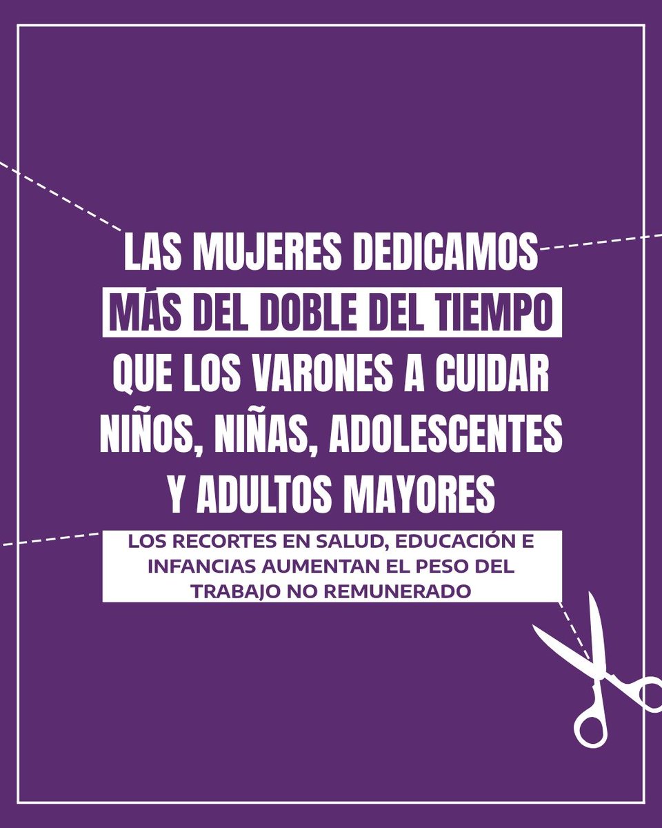 CarlaGaudensi's tweet photo. ❗La deuda se coló en todas las familias, pero nos afecta especialmente a las mujeres y diversidades.
 
Porque somos las que en su mayoría nos ocupamos de las tareas de cuidado, con trabajos más precarios y salarios más magros. https://t.co/50dY7HUxXc