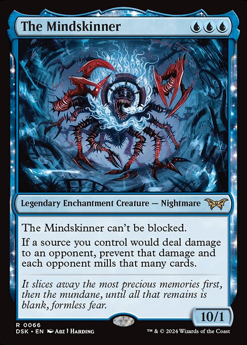 KeikiAmai's tweet photo. I just want to point out that a player's deck in Magic: The Gathering represents the accumulation of a wizard's knowledge and learned spells. 

As such, using effects that mill your opponent's cards could be considered a form of bimbofication hypnosis. 

In this essay I will- https://t.co/fWGuR9o1BM