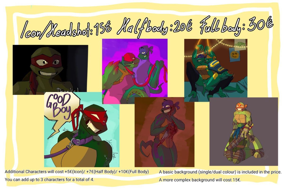 FutureLeoEnjoye's tweet photo. My comm sheets for anyone interested :3

(More is on my bsky)

#Commissions #Commissionsopen #nsfwcommissions https://t.co/WrCa63kimF