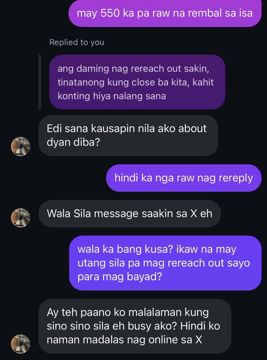 wonuenthu's tweet photo. sabi nyan sakin dapat mga inutangan nya mag rreach out, sa sobrang dami kasi hibdi na alam kung sino i cchat niya BAHSHAHHAHA https://t.co/G1NukZeXLP