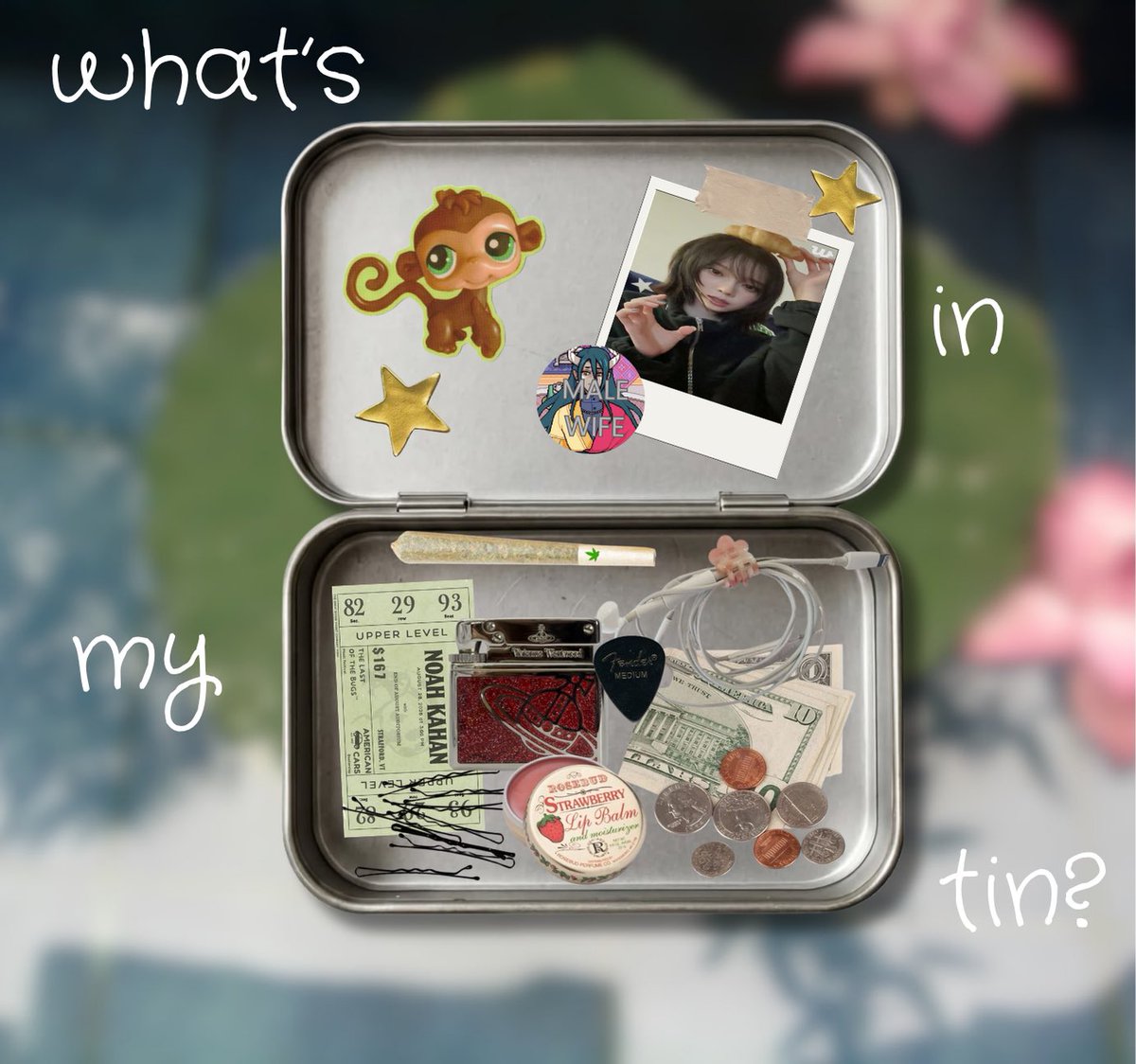 DatingSimFan's tweet photo. heyyy it’s tasmin or tasmy and here’s a preview of what’s in my tin *image not scale* do me a favor and quote with what i’d find in your tin (i’ll love you forever if you do your own too) and lms for a dm ☺️  #HTVINTRO #HTVLMS https://t.co/n7brHo4QKB