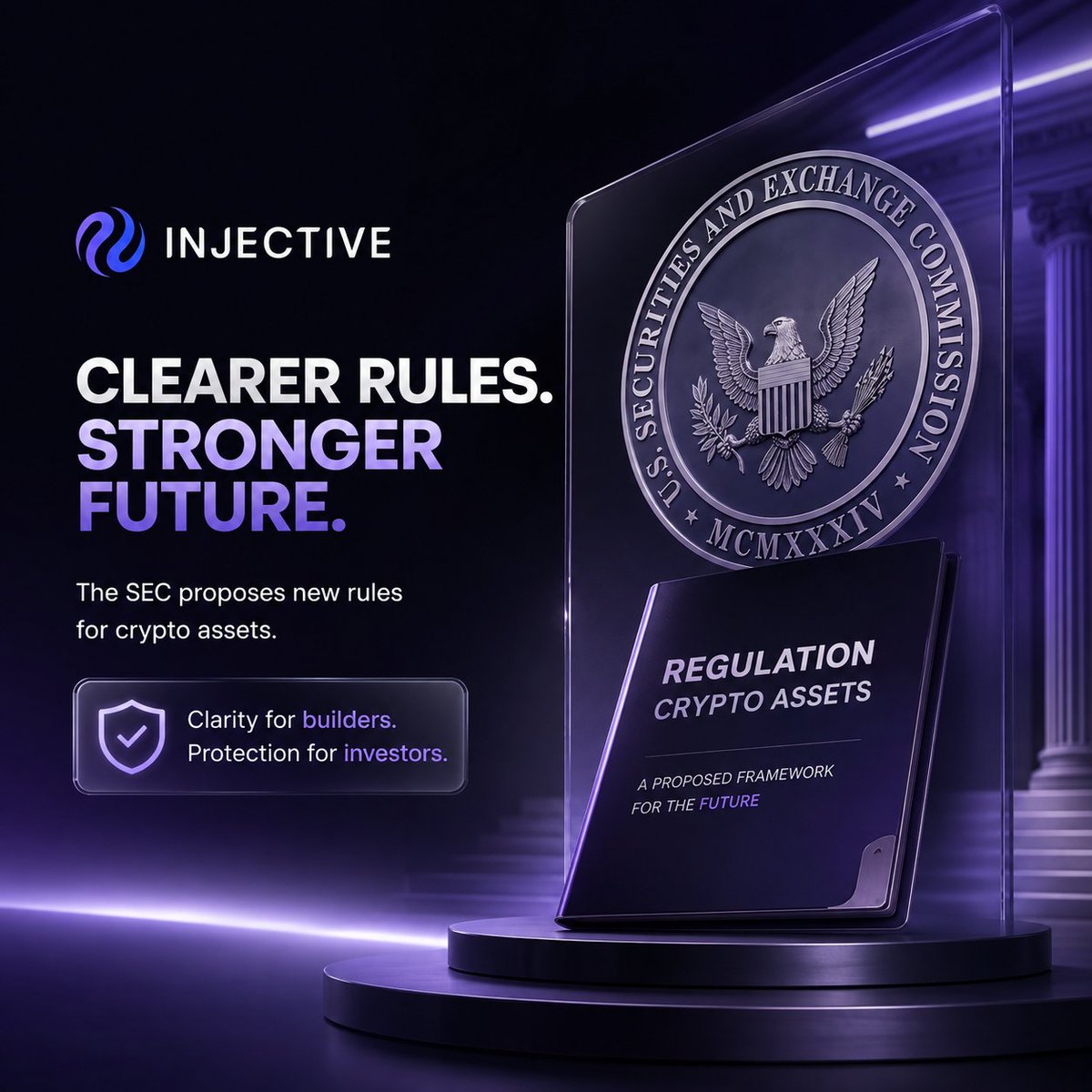 Real_FaithSp's tweet photo. 1/5
@injective is building in a crypto market that may soon get a much clearer path to raise capital in the U.S.
The SEC just proposed “Regulation Crypto Assets” — a new framework for certain crypto investment contracts. https://t.co/r7UTRKeFfl