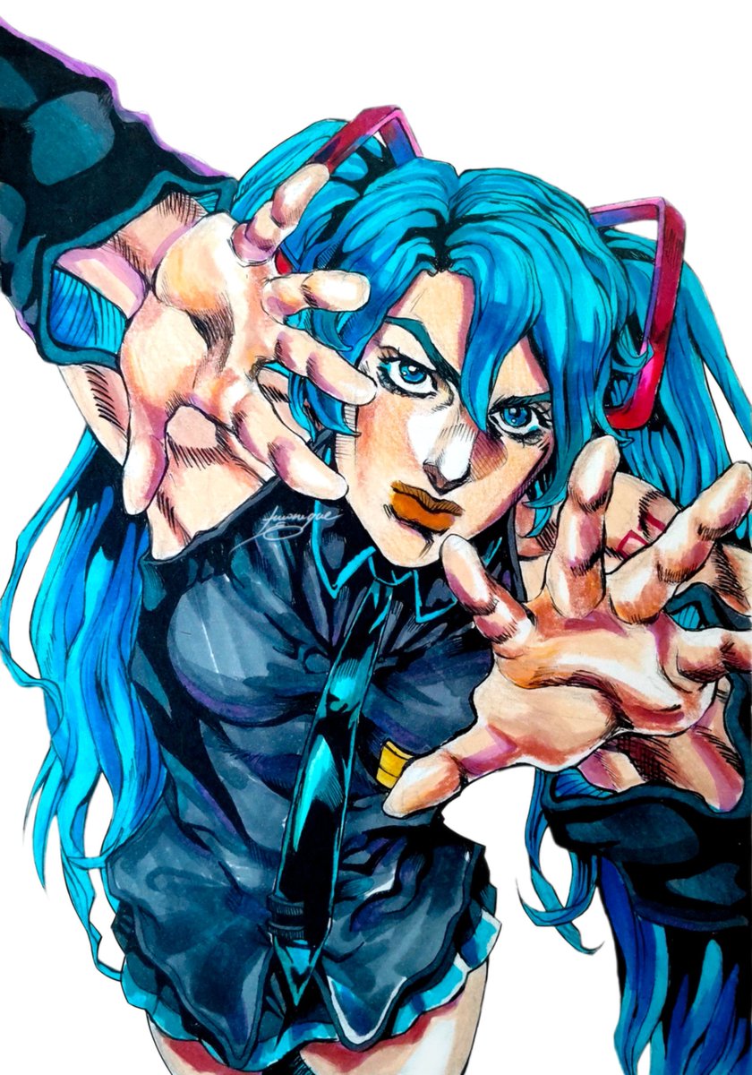 Ewellart_'s tweet photo. Jojo Miku 🩵 https://t.co/lWCNrCWgJv