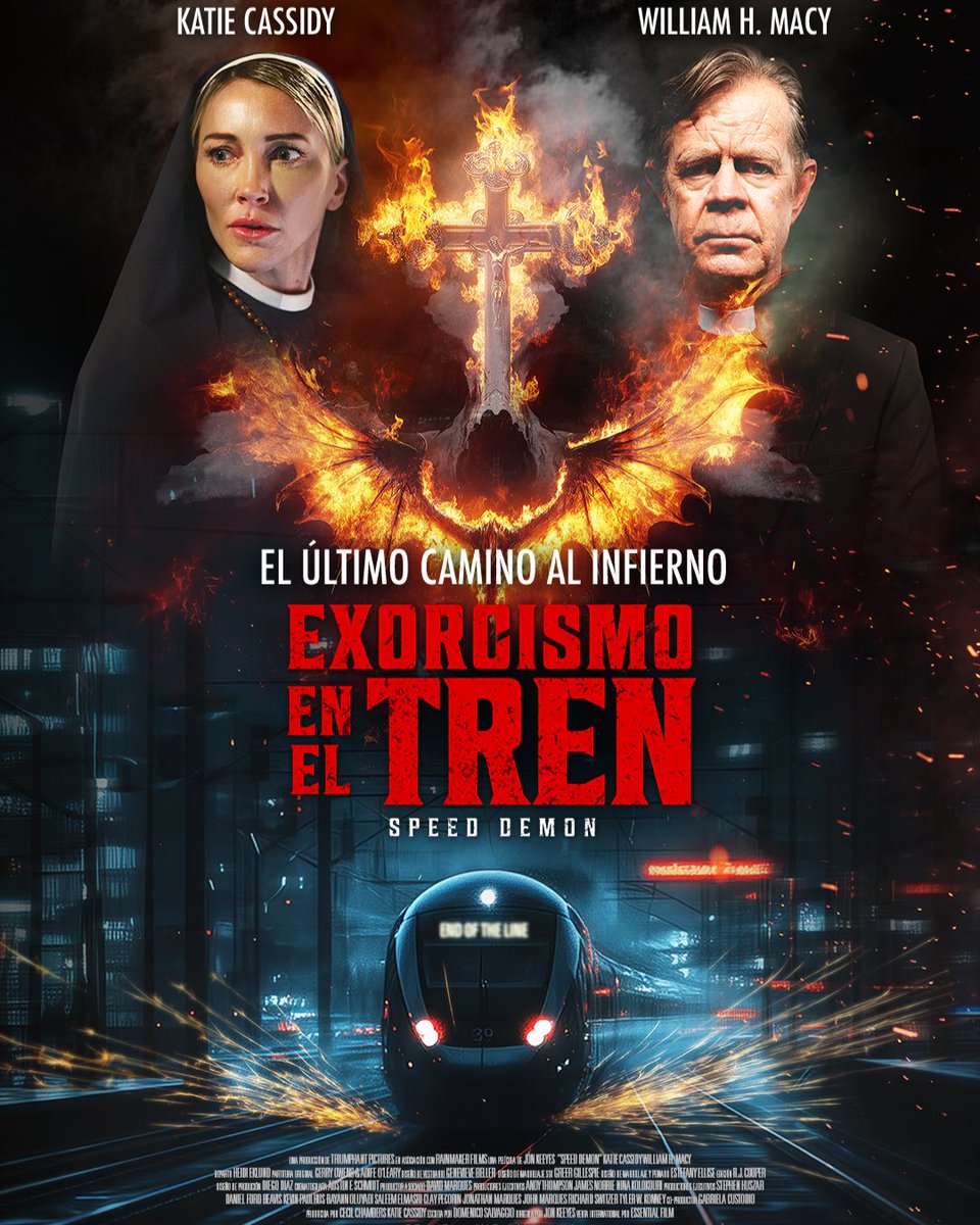 SihayCine's tweet photo. Una monja será la única barrera entre un demonio y sus intentos por descarrilar un tren. 🚅

#ExorcismoEnElTren ✝️
En cines agosto 20 🍿

#SíHayCine #speeddemon [2/2] https://t.co/uu37tgtvEY