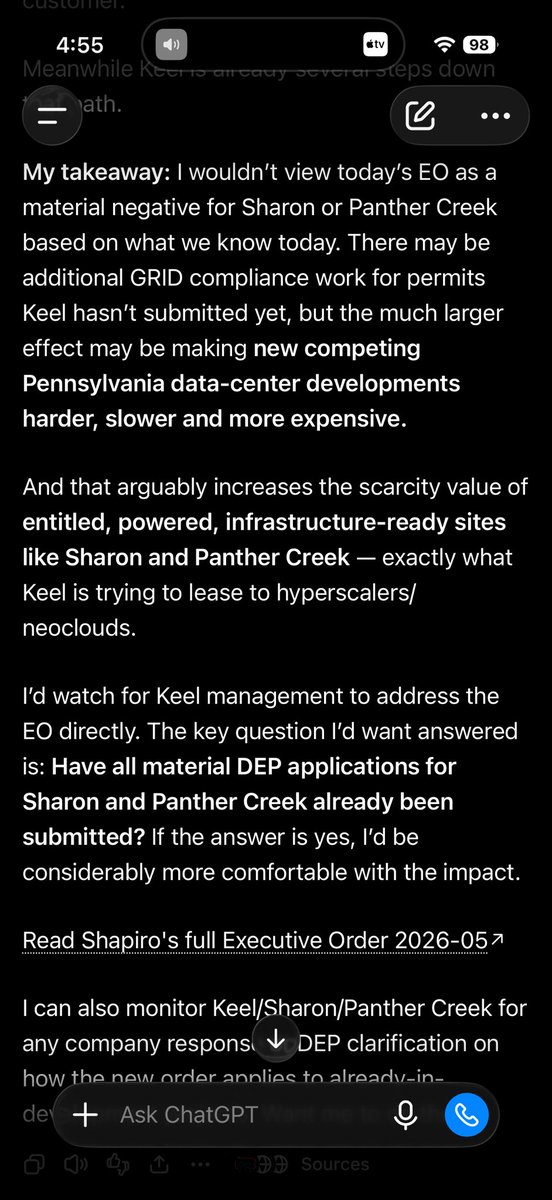XRPreRich's tweet photo. I think this could be an overreaction to the Shapiro news. 

If Ben and the team have already submitted the environmental permits like they’ve stated, and we already have the infrastructure then this could be EXTREMELY POSITIVE for $KEEL . https://t.co/izCTotdYEX