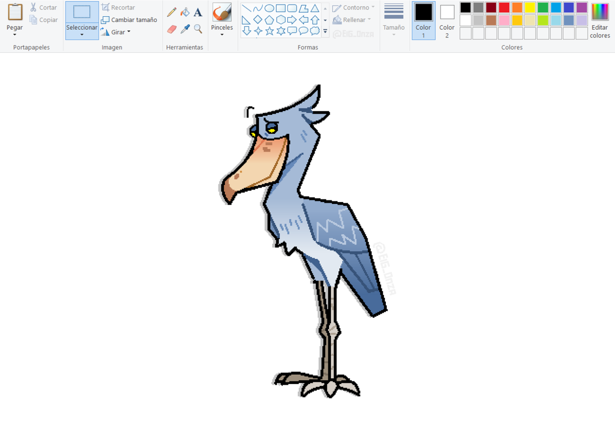 ElG_0nza's tweet photo. Shoebill👞
#digitalart #mspaintㅤㅤㅤㅤ https://t.co/iKfGwNqys8