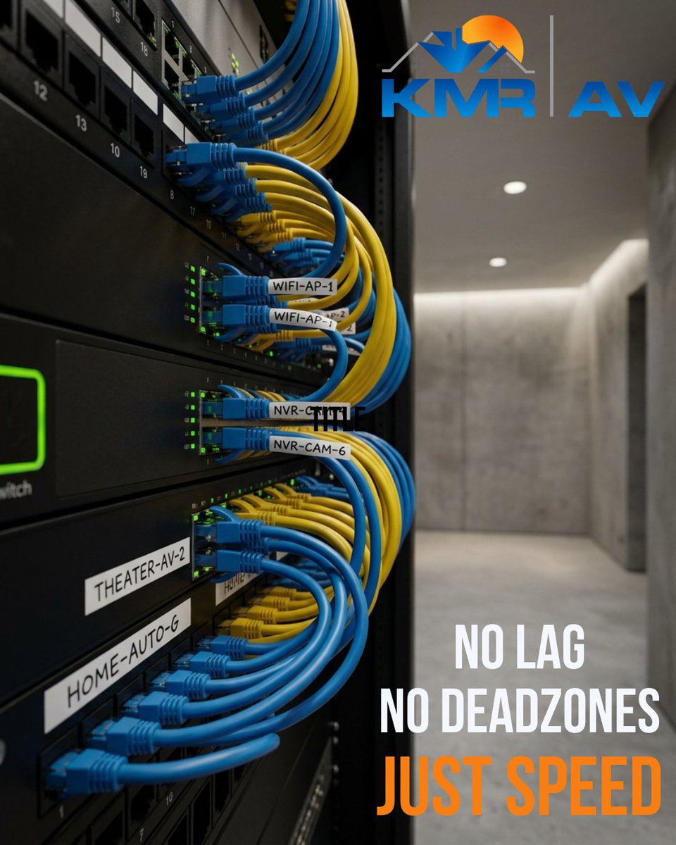 KMRHAT's tweet photo. Buffering is officially obsolete.πΆβ‘οΈπ» Seamless smart homes need enterprise-grade data networks that manage 4K streaming, high-fidelity audio, surveillance, and automation without lag. Experience uncompromising speed. #KMRAV #EnterpriseWiFi #SmartHome #NoLag #HoustonTech https://t.co/cyQNgWuSPY