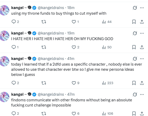 Simpycwh's tweet photo. Ironic, how is anyone else mad or dramatic when this was you when you were asked to take down stolen content? https://t.co/IGNikrgLpS