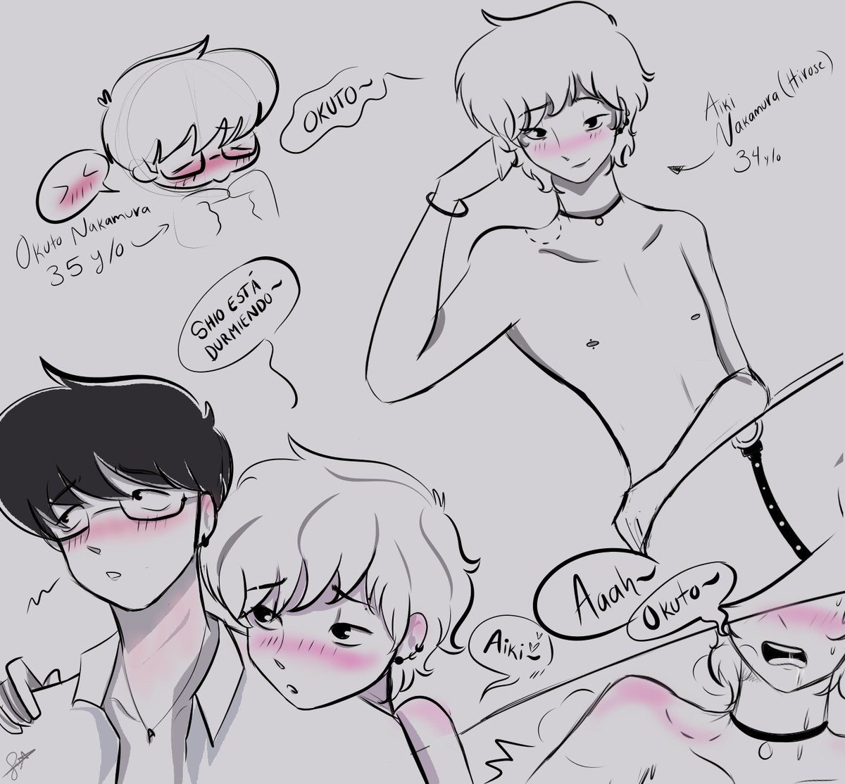 call_me_serendy's tweet photo. Algo ligerito de nuestros jotos favoritos.
#nakahiro como un matrimonio de años, con Aiki siempre necesitado de su amado alfa, y Nakamura siempre dispuesto a satisfacer a su esposito~

Spoiler: Maybe y después de esto, sean 4 en la familia. Idk >///<
#gnktwt #omegaverse https://t.co/YN3oDIrlaE