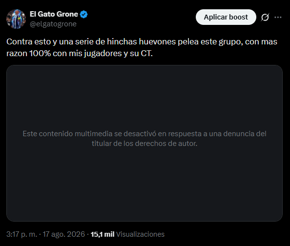 elgatogrone's tweet photo. Otro video q se tumban, primero el de los arbitros y los penales no cobrados, ahora el de conejo gordo insinuando q el arbitro favorece a Alianza, hijos de pvta https://t.co/fGA14hZNuJ
