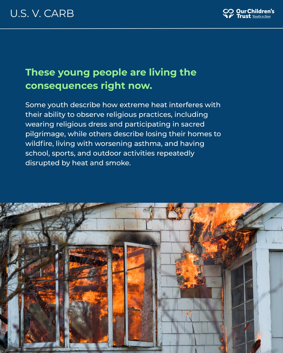 youthvgov's tweet photo. 14 youth from California and Hawaiʻi are moving to intervene in U.S. v. CARB to defend their constitutional rights as the federal govt attacks state vehicle pollution protections. Their message: their rights, health, and futures are at stake. https://t.co/dk6OzRZ8FO