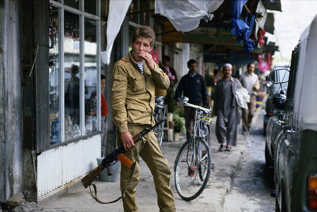 AK74respecter's tweet photo. Soviet soldier on the street in Kabul May, 1988 https://t.co/uQ9GgAX6p8