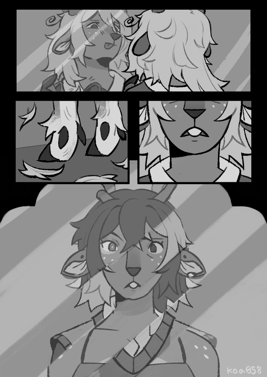 koa058's tweet photo. Cutting your hair 
(1/2)
#deltarune #noelleholiday https://t.co/6YK2NQ8fBu
