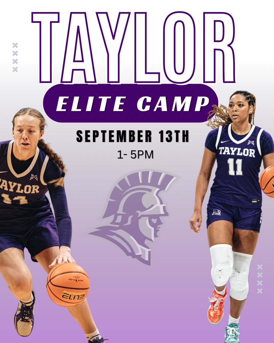 TaylorU_WBB's tweet photo. Join us for Elite Camp at Taylor!

✅Learn from Taylor coaching staff
✅Campus tour
✅Skills and Drills competitions 

https://t.co/Ny7fagSNqT https://t.co/SbxKwYxBki