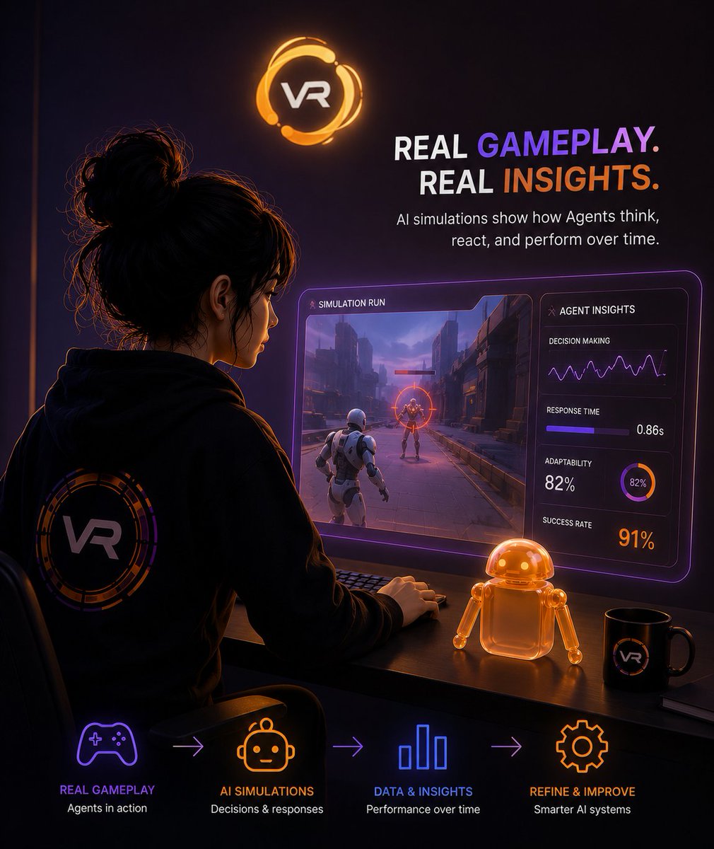 Floralcist's tweet photo. Real gameplay can reveal things that controlled testing might miss. @VictoriaVR’s AI simulations can provide data on how Agents make decisions, respond to situations, and perform over time. That feedback can help developers understand behaviour and refine future AI systems. https://t.co/RYcBKwOzd7