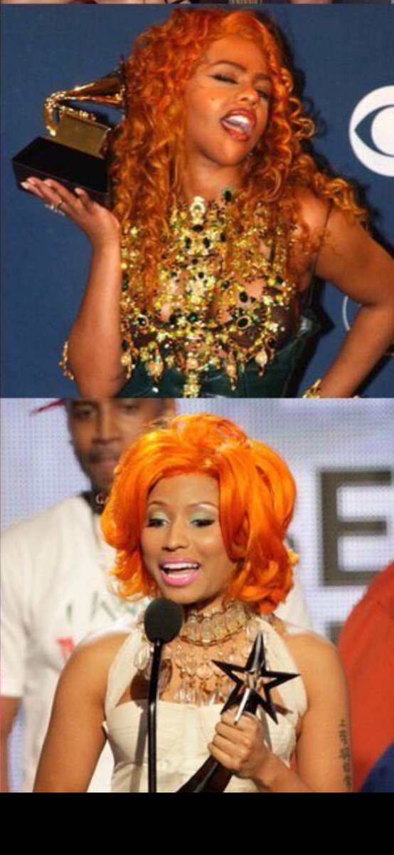 KosmicMomo's tweet photo. @YoursTrulyy2022 @Mylifestann Who put this wig on Nicki IM CRYINGNGNNG https://t.co/IQozPD51Cm