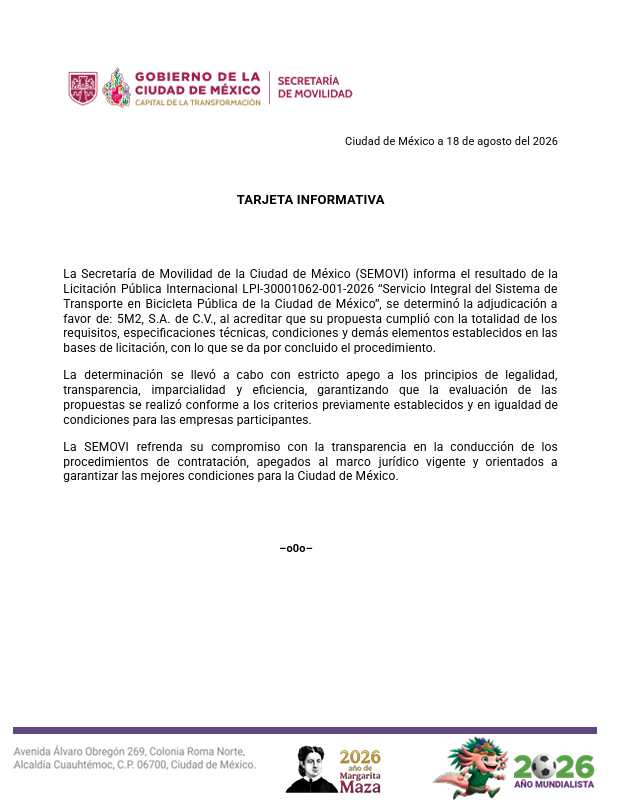 LaSEMOVI's tweet photo. #SEMOVIINFORMA 👇 https://t.co/eDiNbK0mAu