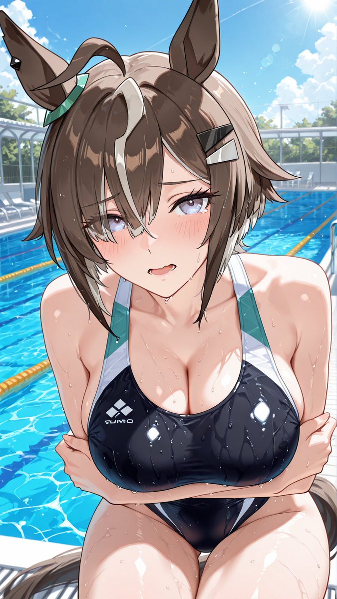AImy_sd's tweet photo. 「練習見てくれるって言ったのに…ドコ見てるんだよぉ」

ルーラーシップ / Rulership

#AIスイスイ競水デー
#ウマ娘 https://t.co/Icd6TkdsKO