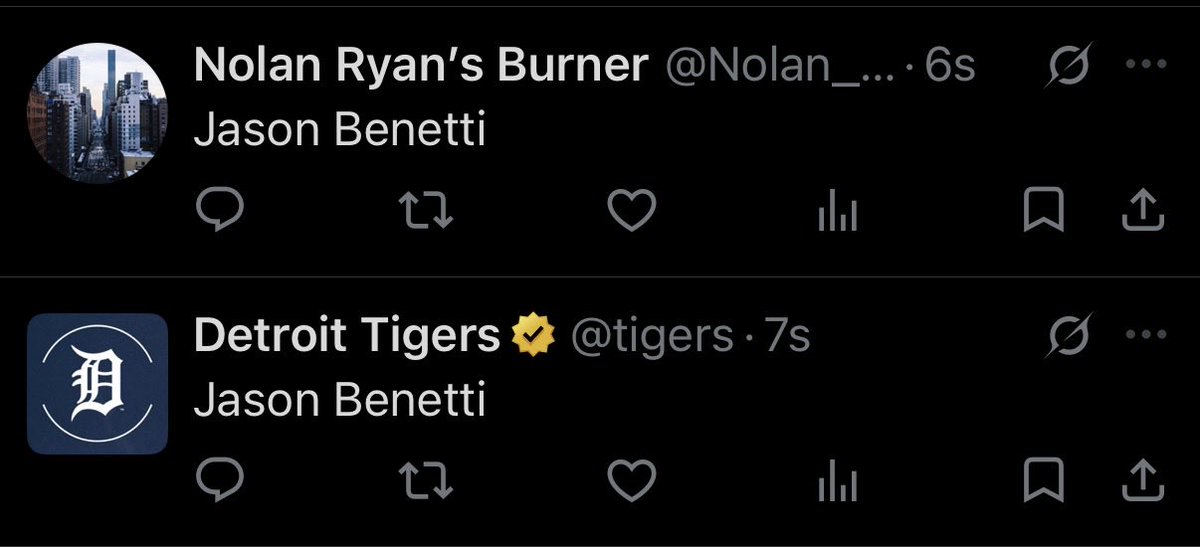 Nolan_Mcfly's tweet photo. @tigers @jasonbenetti https://t.co/aH7gmISrZU