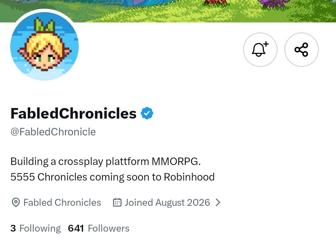 ohfargo's tweet photo. Super early on this one: @FabledChronicle is coming to the Robinhood Chain 👀

Definitely worth a follow to keep them on your radar. https://t.co/Dgz8qfZr66