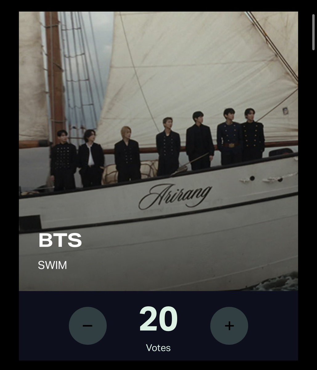 _guuuchan's tweet photo. 【 🏆#VMAs 】

🏆 Song Of The Year  『SWIM』
🏆 Best Kpop  『SWIM』
2つノミネートされてます🌟

🔗https://t.co/546hfRxeSC

VOTE FOR BTS ON VMAS 
VOTE FOR SWIM ON VMAS
#VoteForBTSonVMAs
#VoteForSWIMonVMAs https://t.co/TCUlMU3hM0