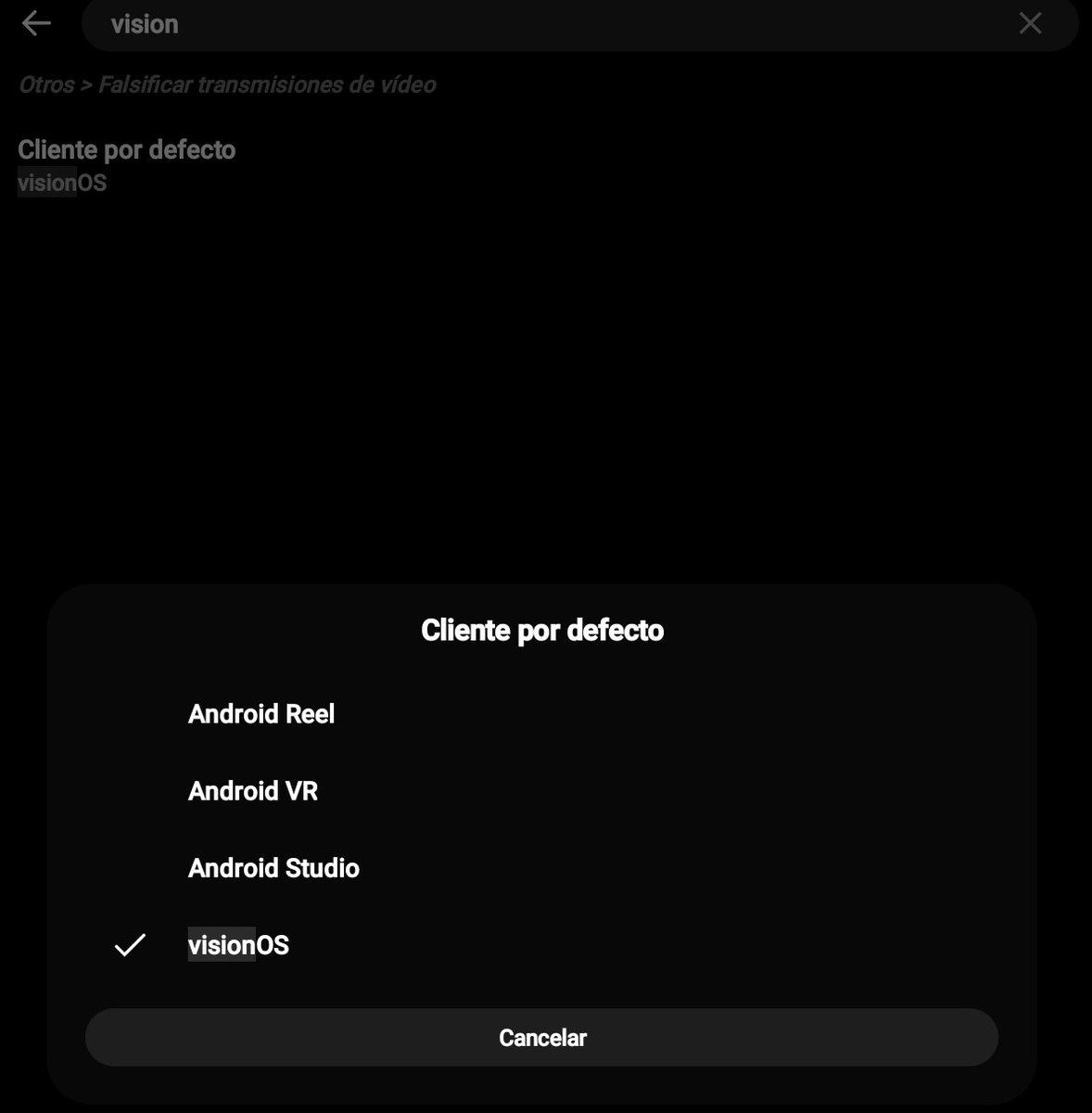 RedRightHand221's tweet photo. Abran el link que les da para descargar la versión más reciente inicien sesión y en ajustes de revanced busquen falsificar transmisiones de video a mí me funcionó con visionOS sino con Android VR https://t.co/tkipdyqjV9