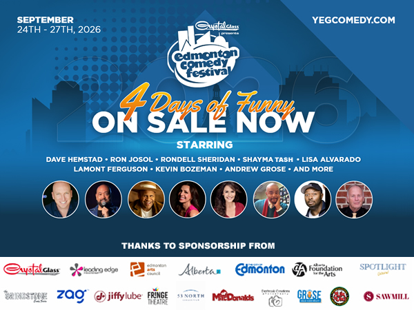 yegcomedy's tweet photo. Ticket sales for this year's fest have been brisk! We will start declaring some shows sold out in the next couple of days so don't wait for that to try and get yours. We have space left in every show now at https://t.co/IspcbZeBLu https://t.co/H0VO47tNGL